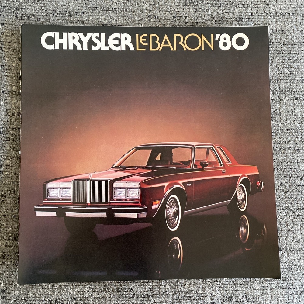 1980 Chrysler LeBaron 12-page Original Car Sales‎ Brochure Catalog
